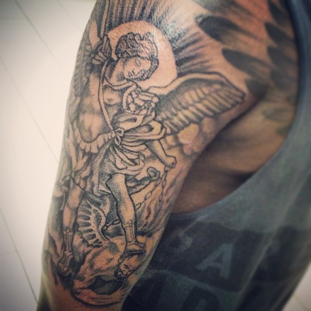 Mr. P. Aka @piroz_tattoo. #tattoo  #ink #tattoos #tatuering #gadd #stockholm #nicesthlm#angel#archangel