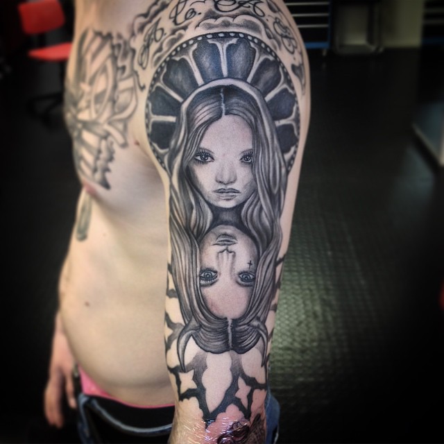Gårdagens! @piroz_tattoo #arm#tatoolife #tattoo#ink#tattoos#tatuering#gadd#stockholm#nicesthlm#blackandgray