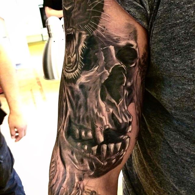 @gabrielhunt #skull#tattoo#ink#tattoos#tatuering#gadd#stockholm#nicesthlm